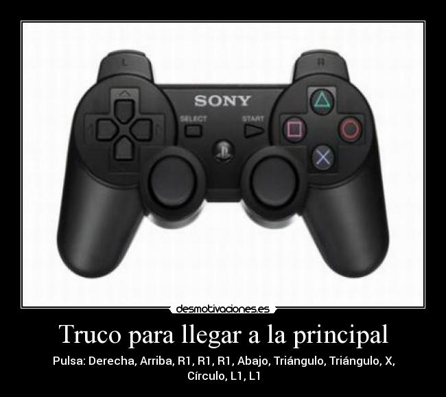 Truco para llegar a la principal - 