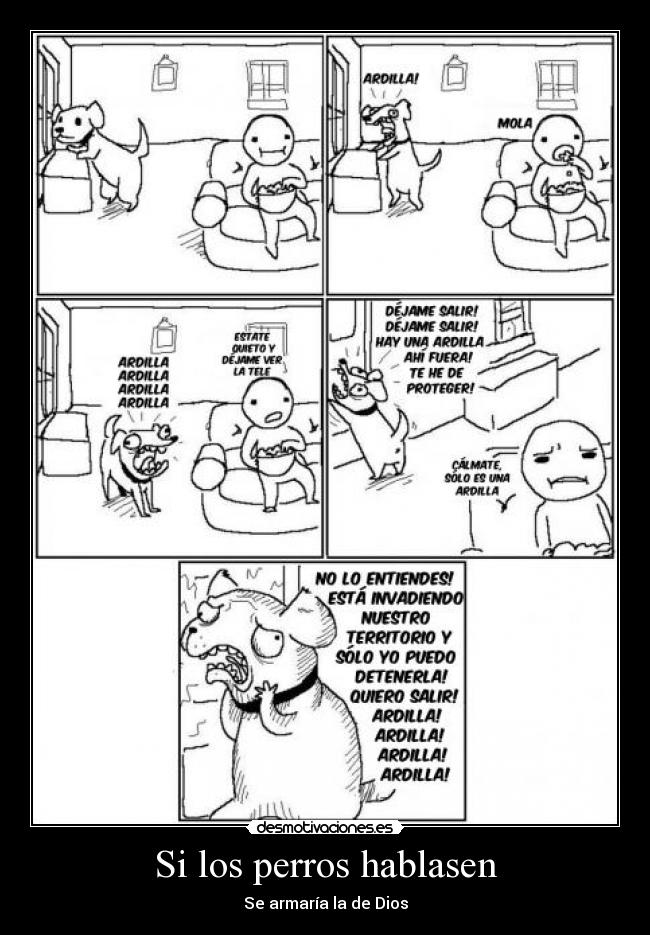 carteles perros ardillas desmotivaciones