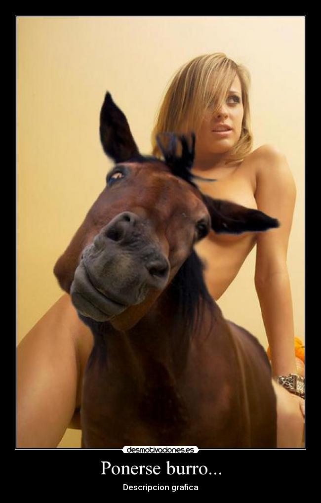 Ponerse burro... - 