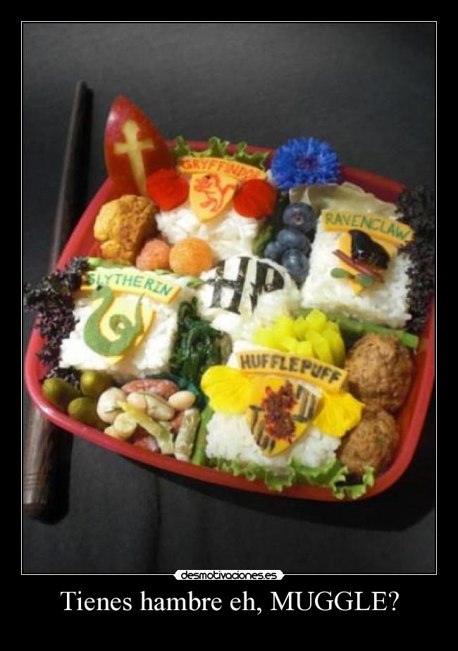 Tienes hambre eh, MUGGLE? -