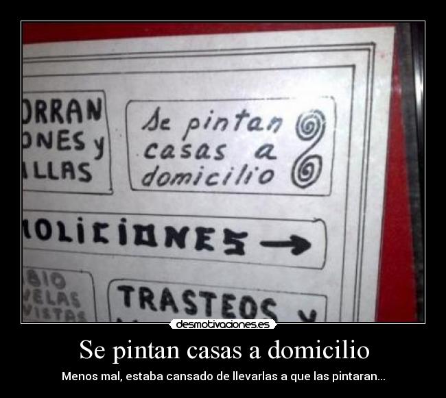 carteles pintura casas desmotivaciones