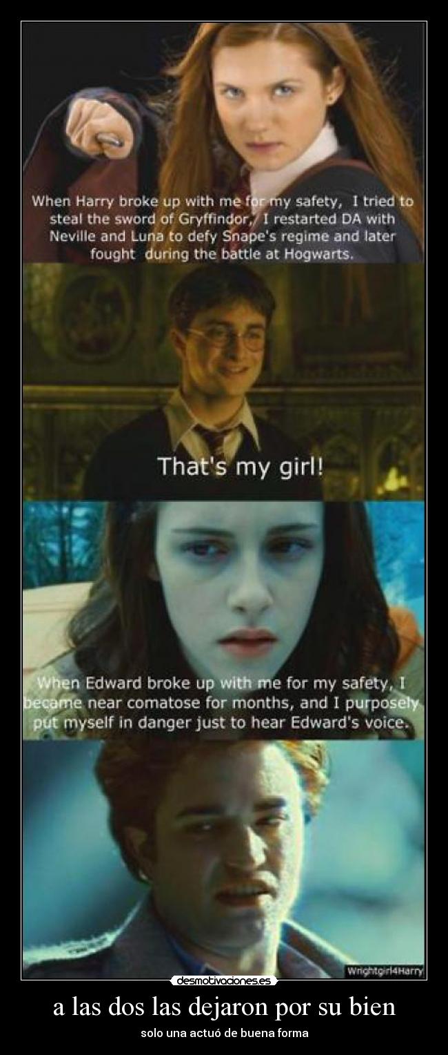 a las dos las dejaron por su bien - solo una actuó de buena forma