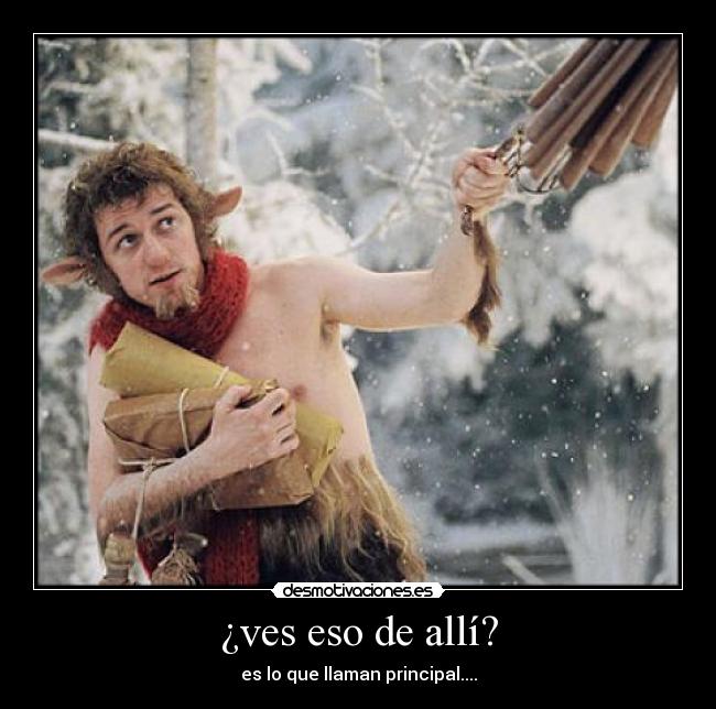 carteles tumnus narnia principal desmotivaciones