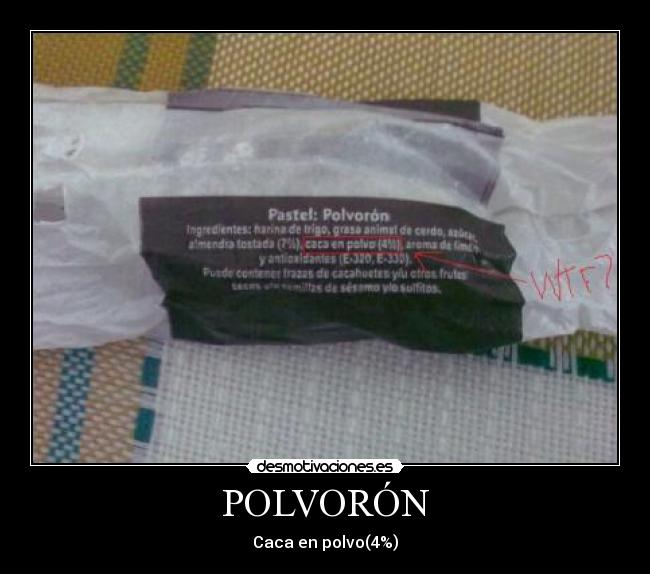 POLVORÓN - Caca en polvo(4%)