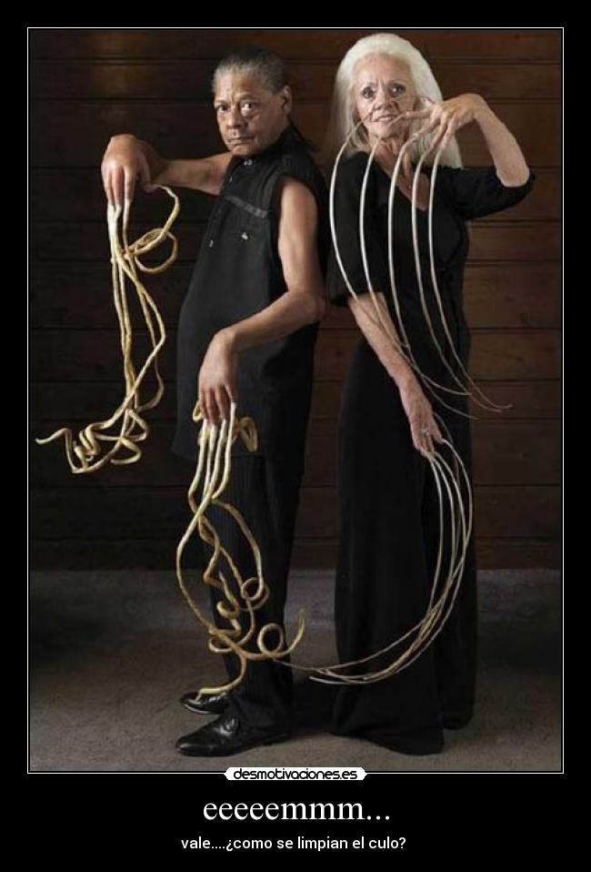 eeeeemmm... - vale....¿como se limpian el culo? 