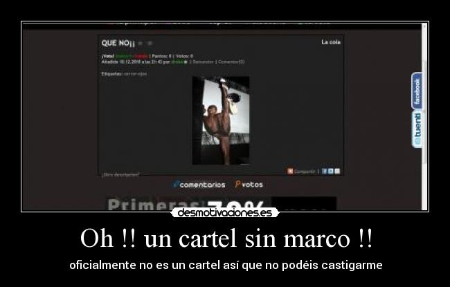 Oh !! un cartel sin marco !! -