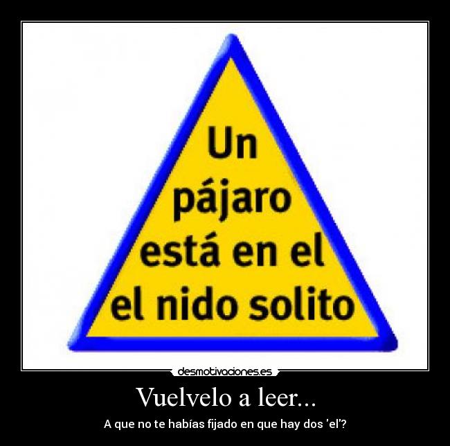 Vuelvelo a leer... -