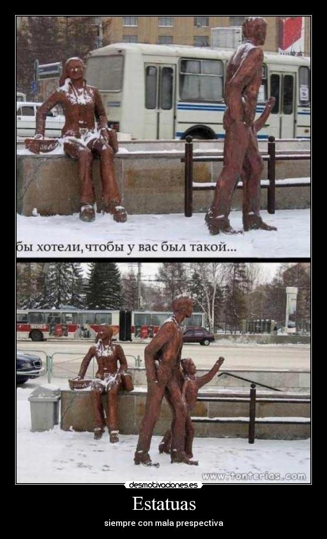 Estatuas - siempre con mala prespectiva