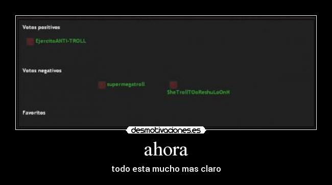 ahora - todo esta mucho mas claro