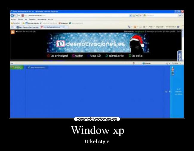 Window xp - Urkel style