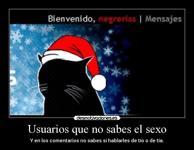 Usuarios que no sabes el sexo - 