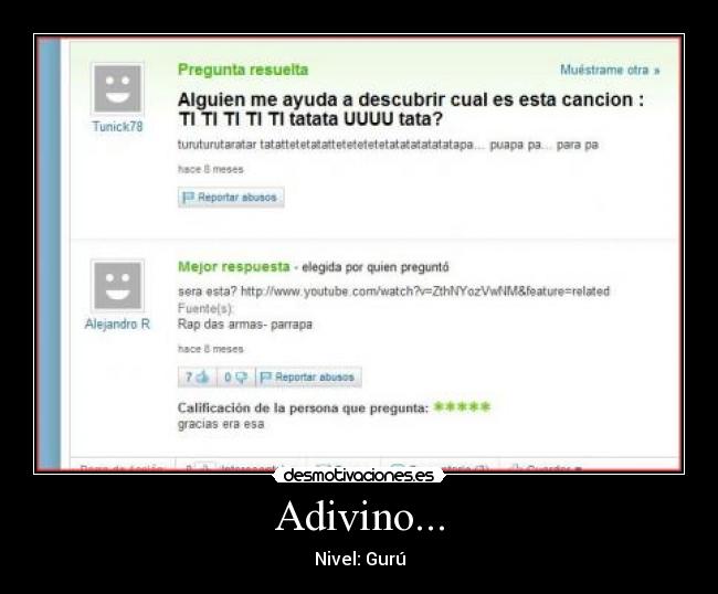 Adivino... -