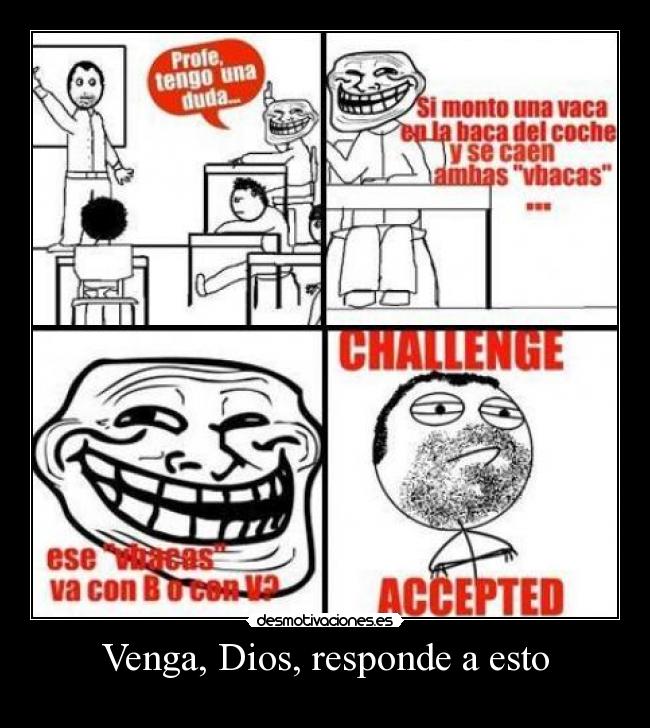 carteles dios vaca desmotivaciones