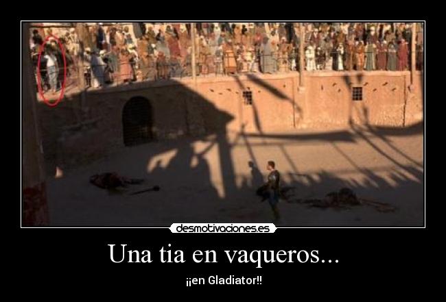 Una tia en vaqueros... -