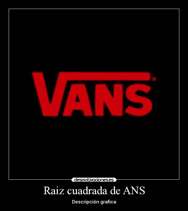 Raiz cuadrada de ANS -