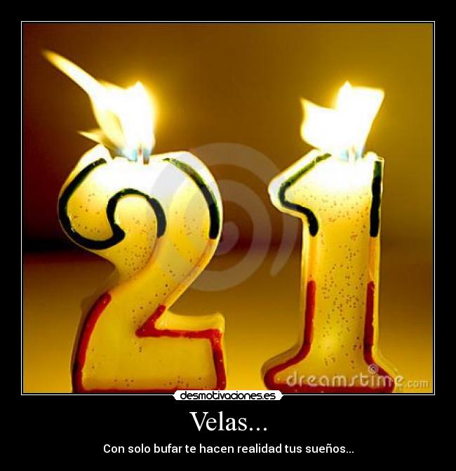 Velas... - Con solo bufar te hacen realidad tus sueños...