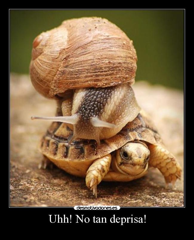 Uhh! No tan deprisa! -
