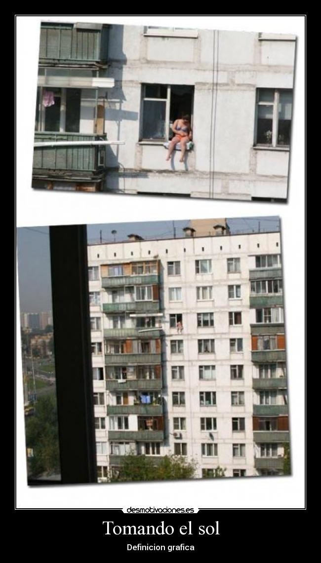 Tomando el sol - Definicion grafica