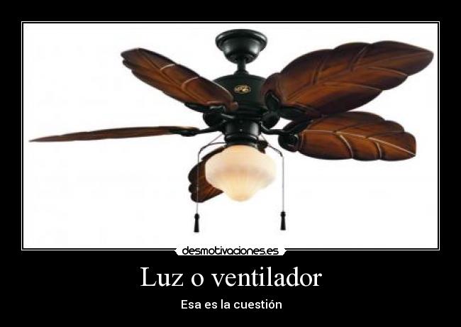 Luz o ventilador - 
