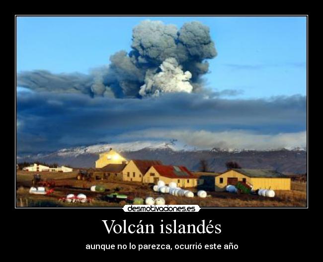 Volcán islandés - 