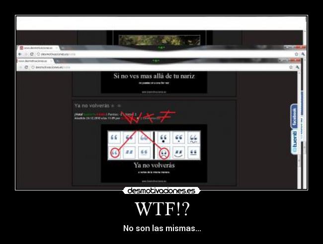 WTF!? - No son las mismas...