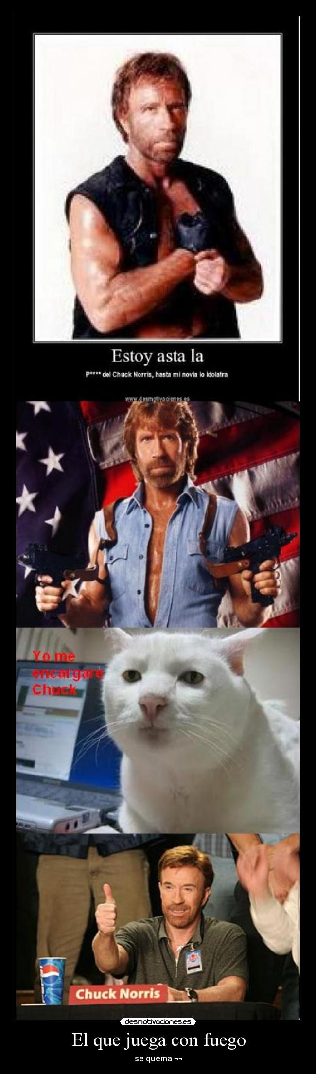 carteles venganza chuck desmotivaciones