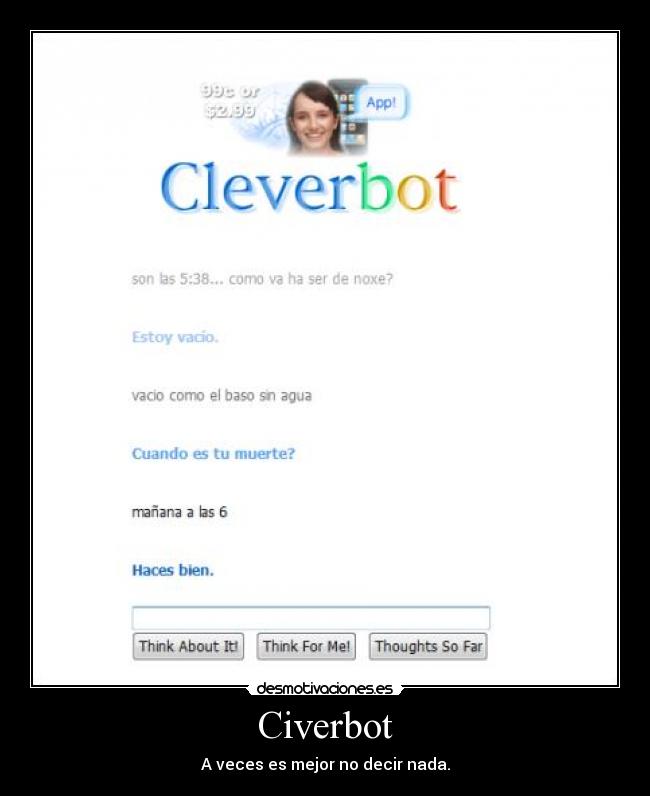 Civerbot - A veces es mejor no decir nada.
