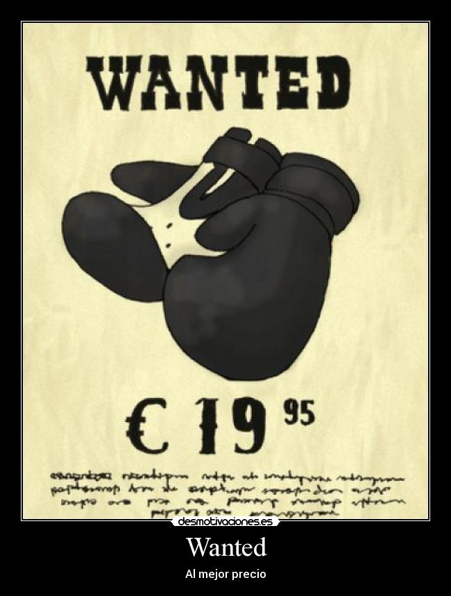 Wanted - Al mejor precio