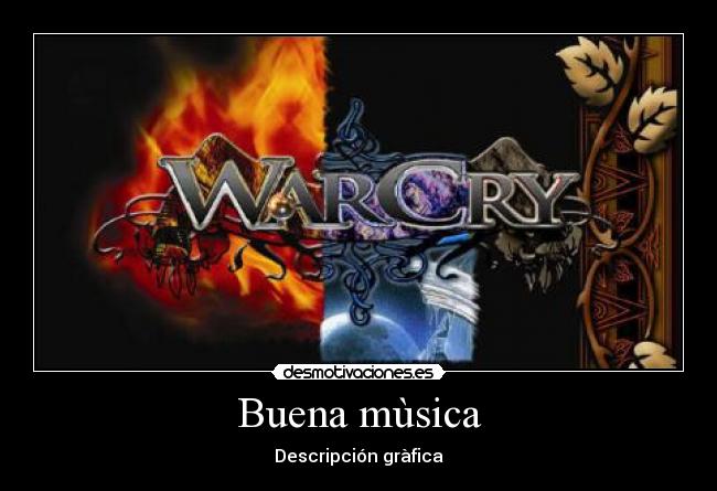 carteles musica warcry desmotivaciones