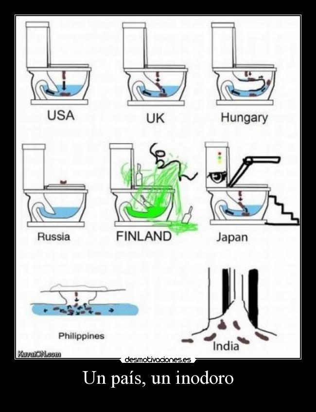 Un país, un inodoro -