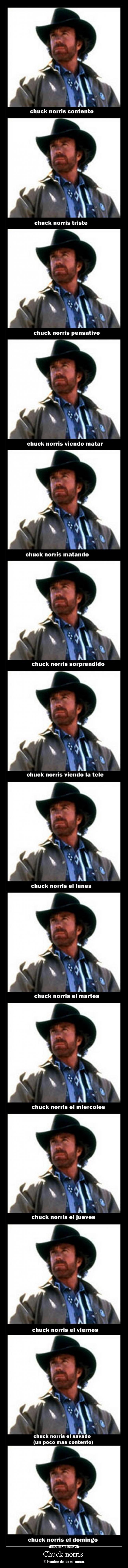 Chuck norris - El hombre de las mil caras.
