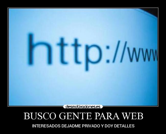 BUSCO GENTE PARA WEB -