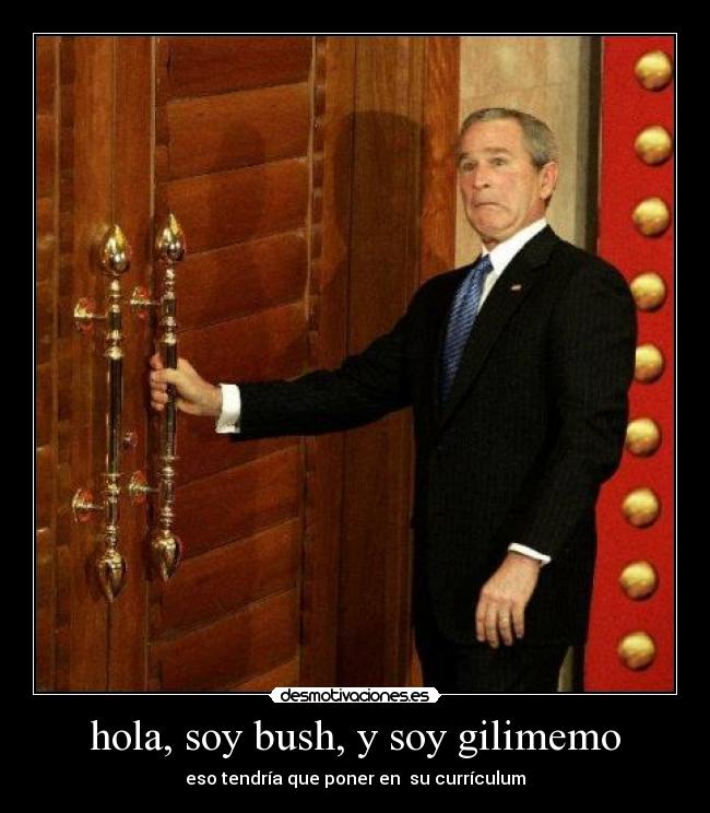 carteles bush desmotivaciones