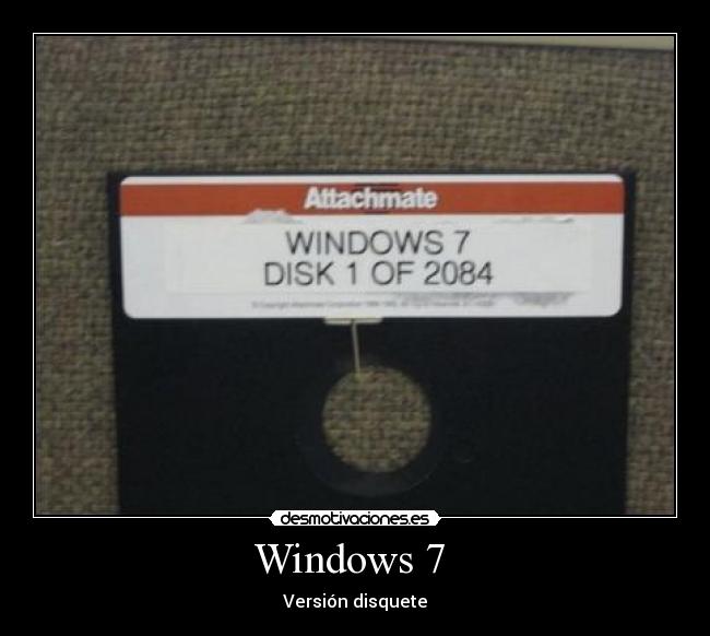 Windows 7 - Versión disquete