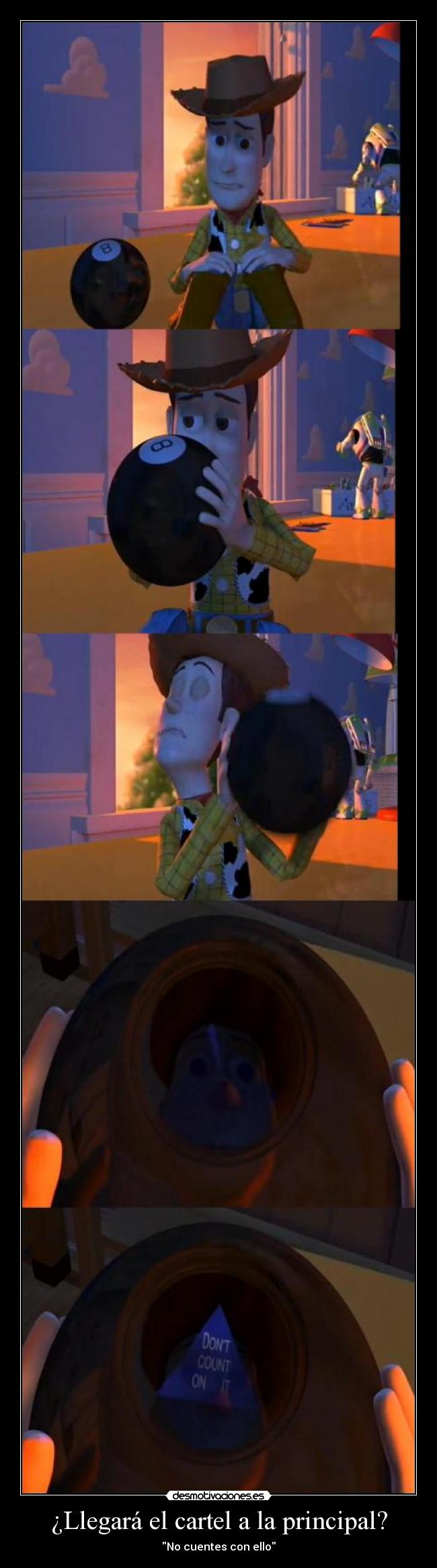 ¿Llegará el cartel a la principal? - No cuentes con ello