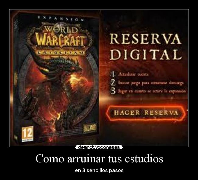 Como arruinar tus estudios - en 3 sencillos pasos