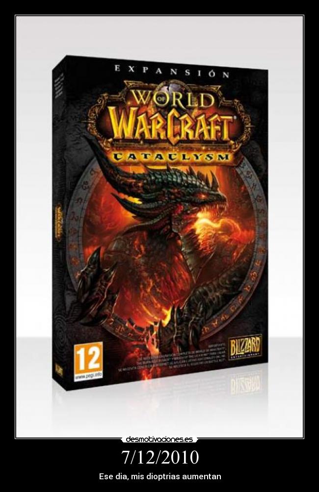 carteles wow cataclysm 2010 desmotivaciones