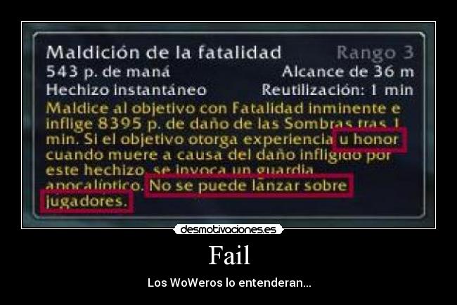 Fail - Los WoWeros lo entenderan...