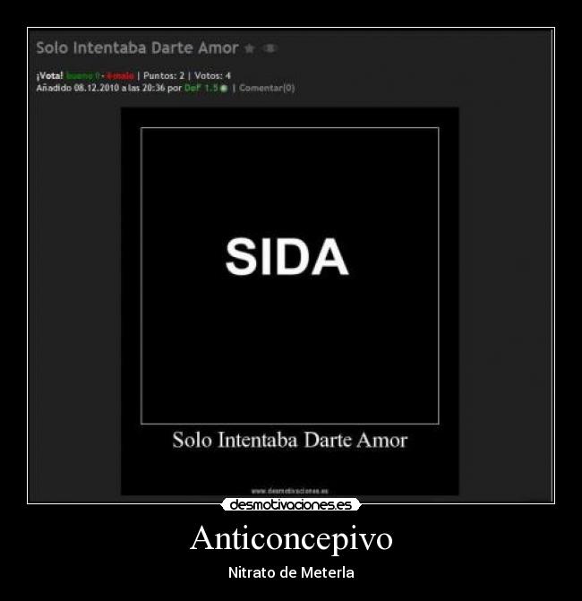 Anticoncepivo - Nitrato de Meterla