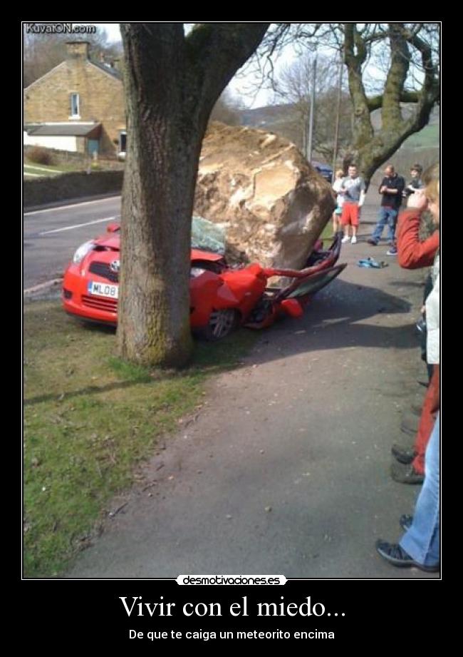 Vivir con el miedo... - De que te caiga un meteorito encima