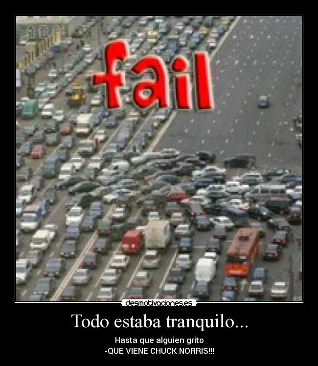 Todo estaba tranquilo... -