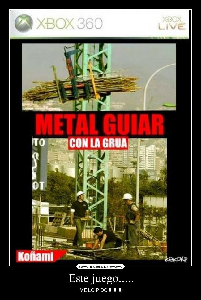 Este juego..... - ME LO PIDO !!!!!!!!!!!