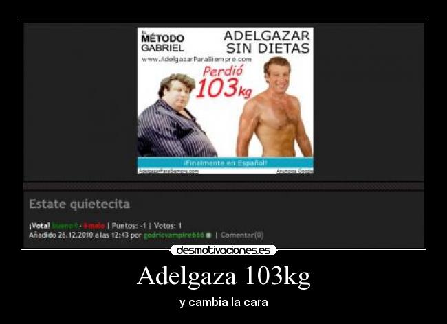 Adelgaza 103kg -