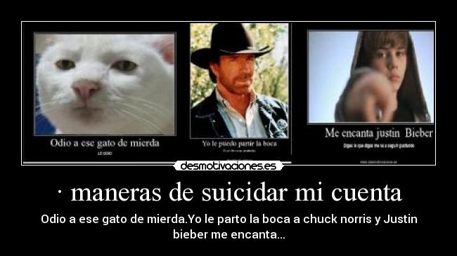 carteles como suicidar cuenta que lluevan negativos desmotivaciones