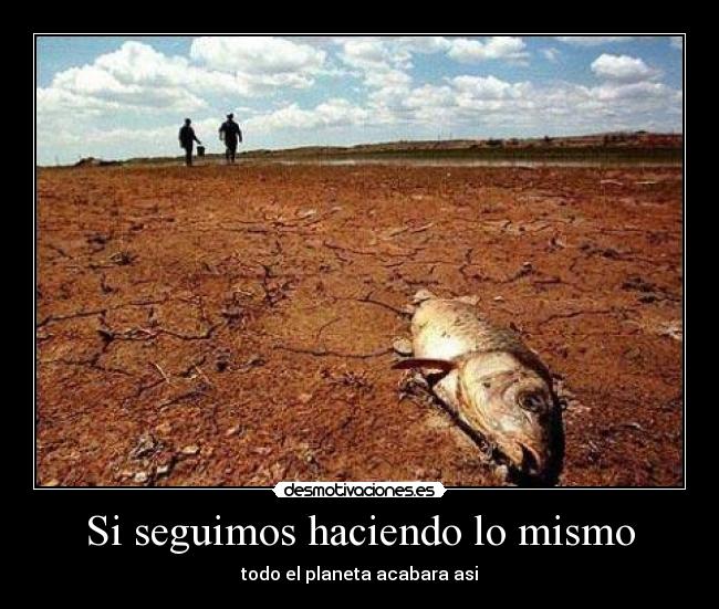 Si seguimos haciendo lo mismo - todo el planeta acabara asi