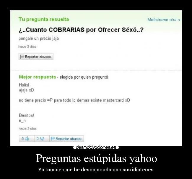 Preguntas estúpidas yahoo - 