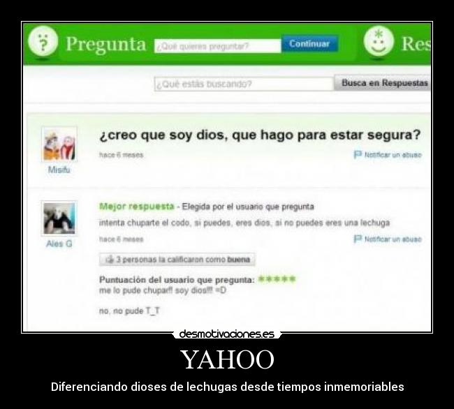 carteles yahoo dios lechuga desmotivaciones