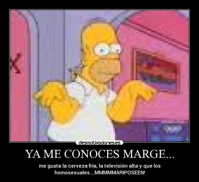 YA ME CONOCES MARGE... -