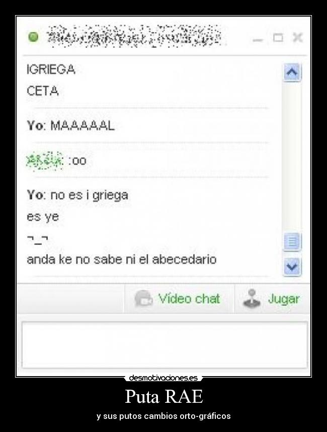 Puta RAE -