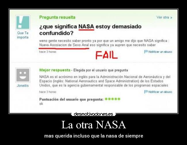 La otra NASA -